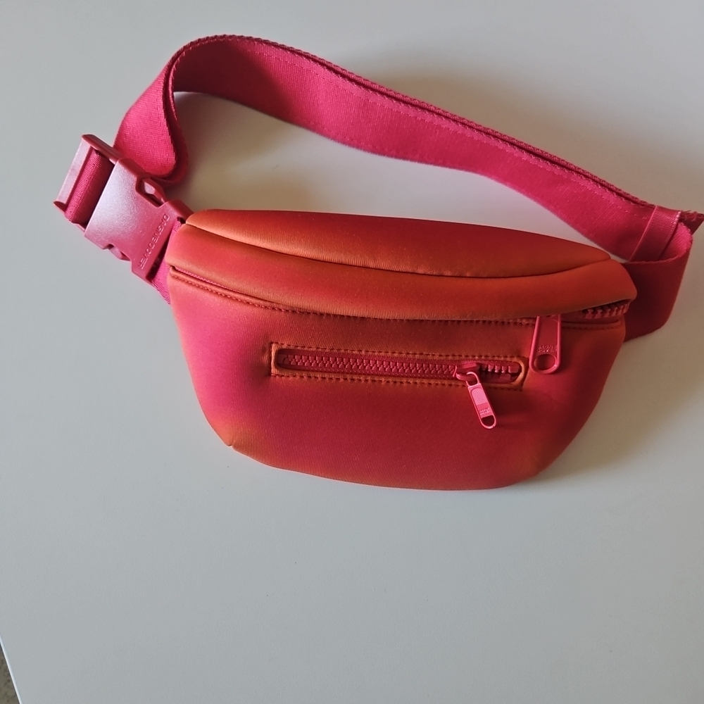 Dagne Dover Vibrant Orange and Pink Crossbody Bag